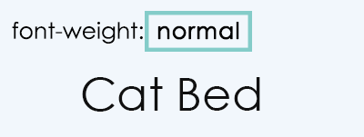 font-weight: normal通常の太さ さくうぇぶ